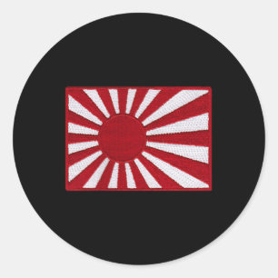 Ww2 Kriegsflagge Japan Flagge Brust Retro Vintage Runder Aufkleber