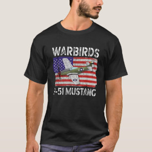 WW2 Kriegswaffe P51 Mustang Amerikanisches Flugzeu T-Shirt