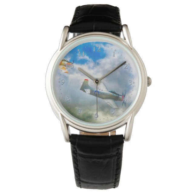 WW2 LUFTKRAFTFAHRZEUGE ARMBANDUHR (Vorderseite)