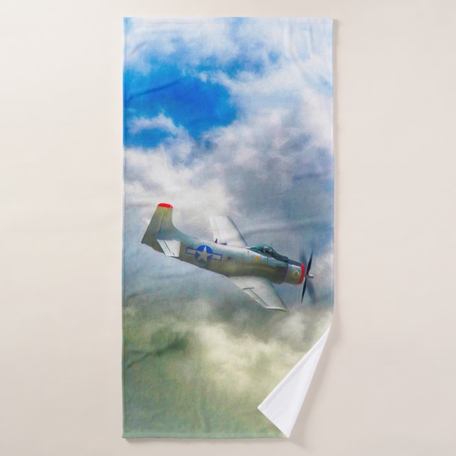 WW2 LUFTKRAFTFAHRZEUGE BADEHANDTUCH (Badehandtuch)