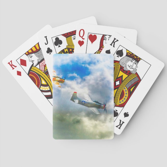 WW2 LUFTKRAFTFAHRZEUGE SPIELKARTEN (Rückseite)