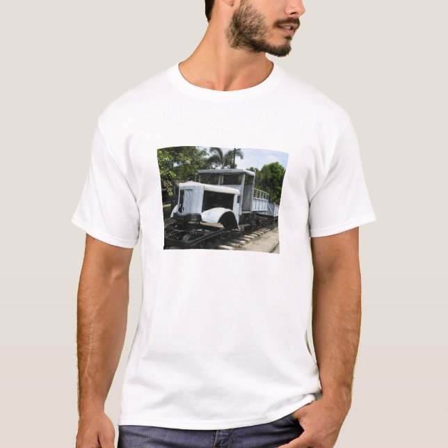 WW2 Militärzug an der Kwai-Brücke T-Shirt (Vorderseite)