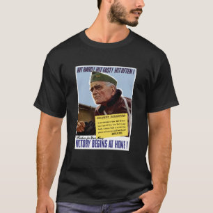 WW2 Stier Halsey Plakat T-Shirt