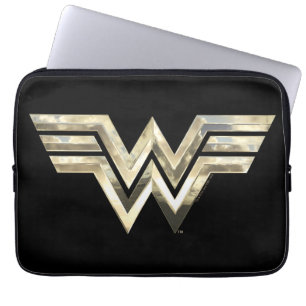WW84   Golden Wonder Woman Logo Laptopschutzhülle