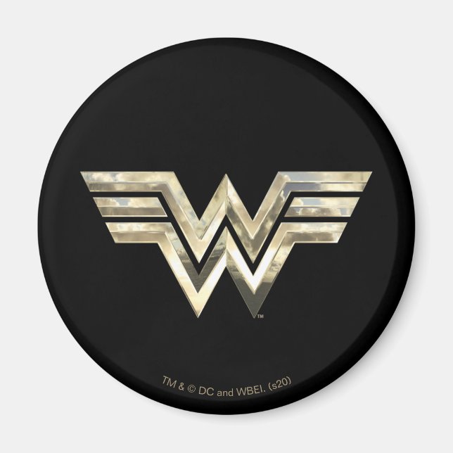WW84 | Golden Wonder Woman Logo Magnet (Vorne)