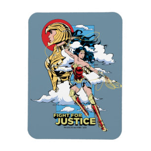 WW84  Kampf um Gerechtigkeit Wonder Woman Retro Co Magnet