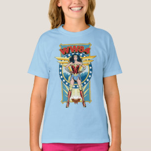 WW84  Retro Comic Wonder Woman Character Abzeichen T-Shirt