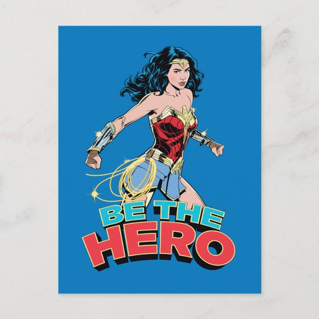 WW84 | Seien Sie eine Wunderin, die ein Retro-Comi Einladungspostkarte (Vorderseite)