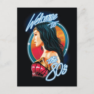 WW84   Willkommen beim 80er-Wunder-Wonder-Woman-Po Einladungspostkarte