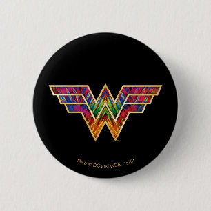 WW84  Woman Kaleidoskop Logo Button