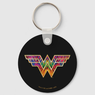 WW84  Woman Kaleidoskop Logo Schlüsselanhänger