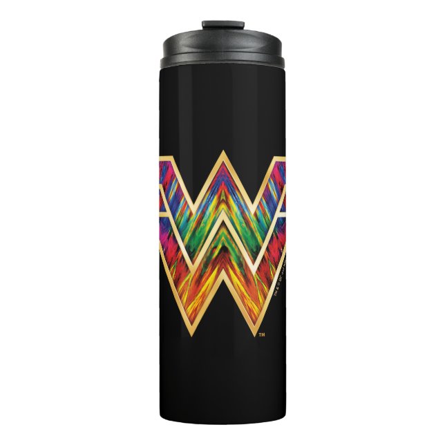 WW84 | Wonder Woman Kaleidoscope Logo Thermosbecher (Vorderseite)