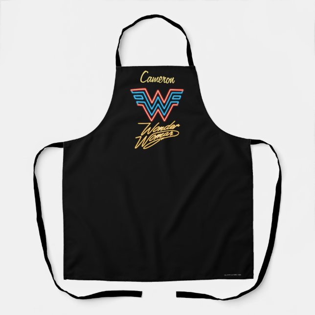 WW84 | Wonder Woman Neon Light Logo Schürze (Vorderseite)