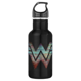 WW84  Wonder Woman TV Static Logo Edelstahlflasche