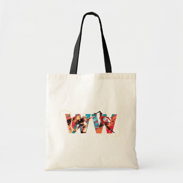 WW84 | Wonder Woman Vs. Das Cheetah WW Logo Tragetasche (Vorne)