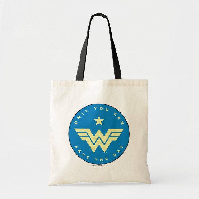 WW 84 Wonder Woman | Only You Can Save The Day Tragetasche (Vorne)