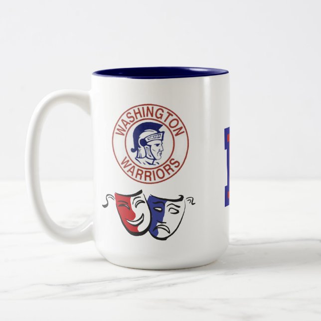 WW Drama-Mutter Zweifarbige Tasse (Links)