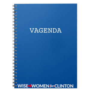 WWFC Vagenda gewundenes Notizbuch (blau) Notizblock
