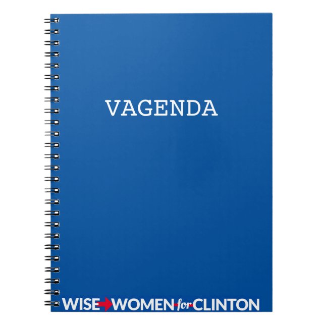 WWFC Vagenda gewundenes Notizbuch (blau) Notizblock (Vorderseite)