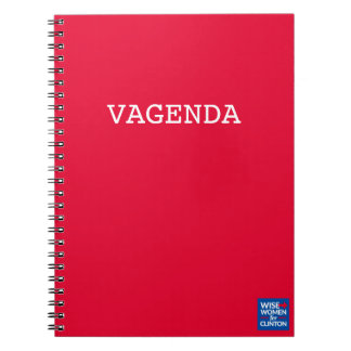 WWFC Vagenda gewundenes Notizbuch Notizblock