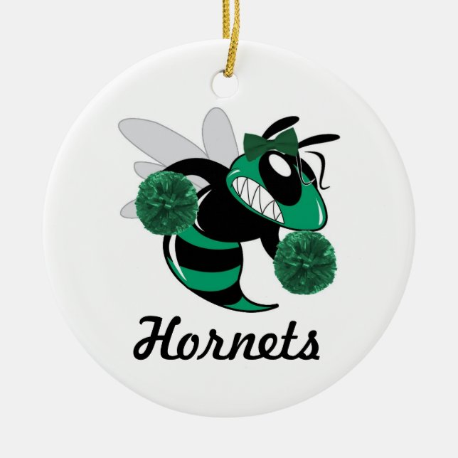 WWHS Hornissen-Cheerleading Änderung die Keramik Ornament (Vorne)