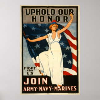 WWI-amerikanisches Rekrutierungspaket Poster