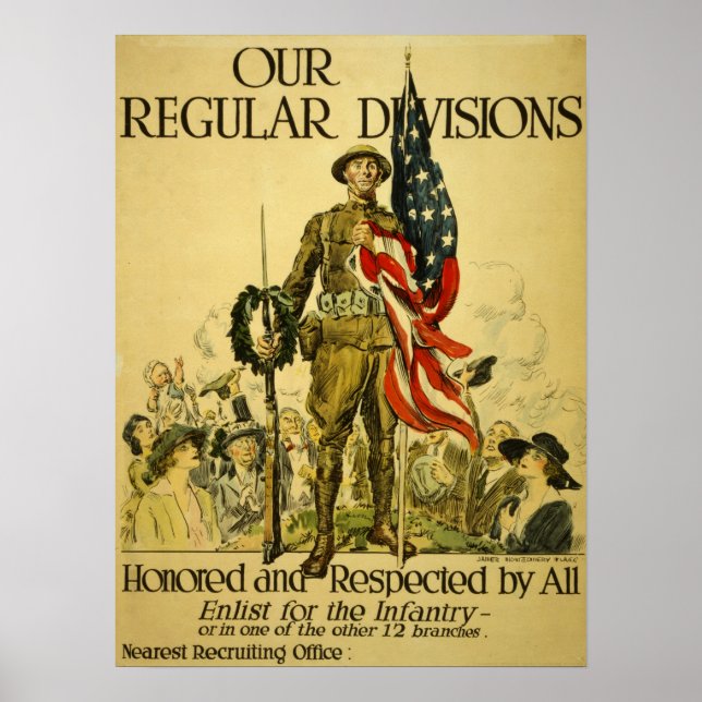 WWI-amerikanisches Rekrutierungspaket Poster (Vorne)