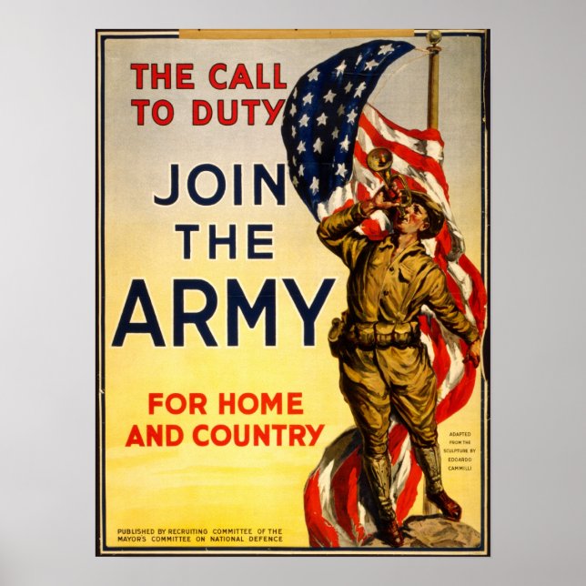 WWI-amerikanisches Rekrutierungspaket Poster (Vorne)