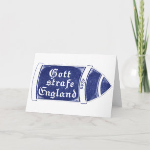 WWI bestrafen England Karte