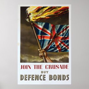 WWI britisches Propagandaplakat Schließe dich dem  Poster
