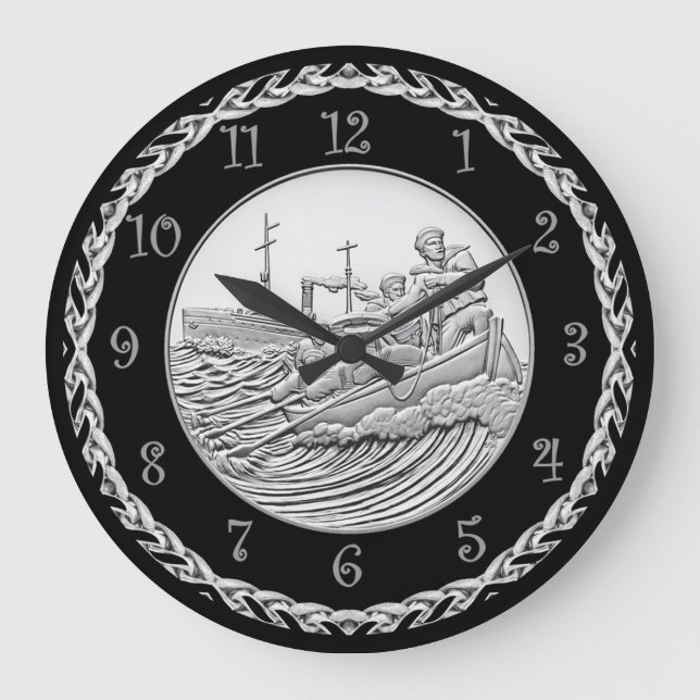 WWI Centennial Medal Coast Guard Coin ~ Große Wanduhr (Vorderseite)