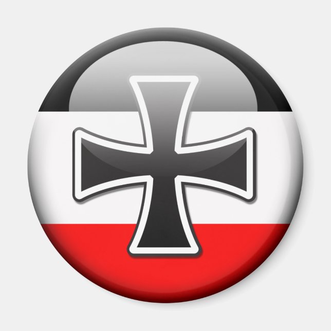 WWI der deutschen Flagge Magnet (Vorne)