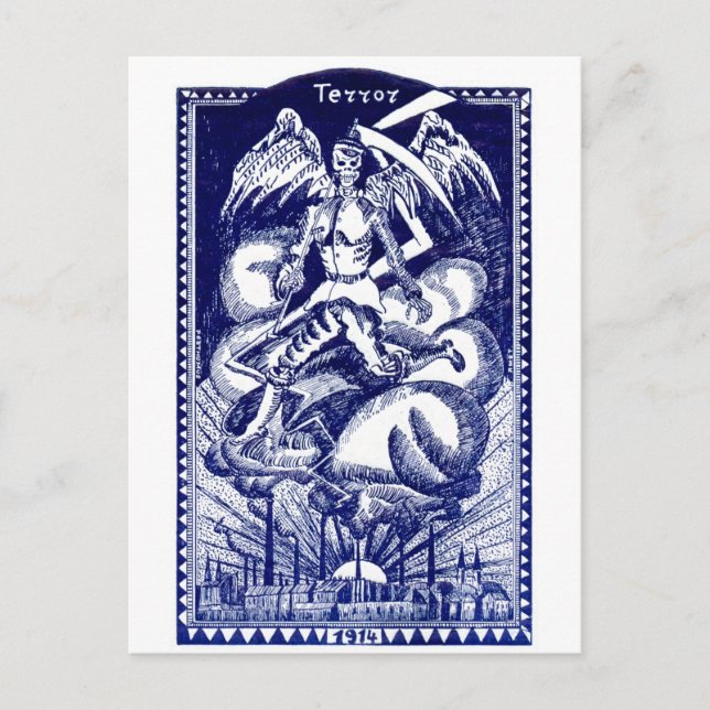 WWI Dutch Anti War Poster Postkarte (Vorderseite)