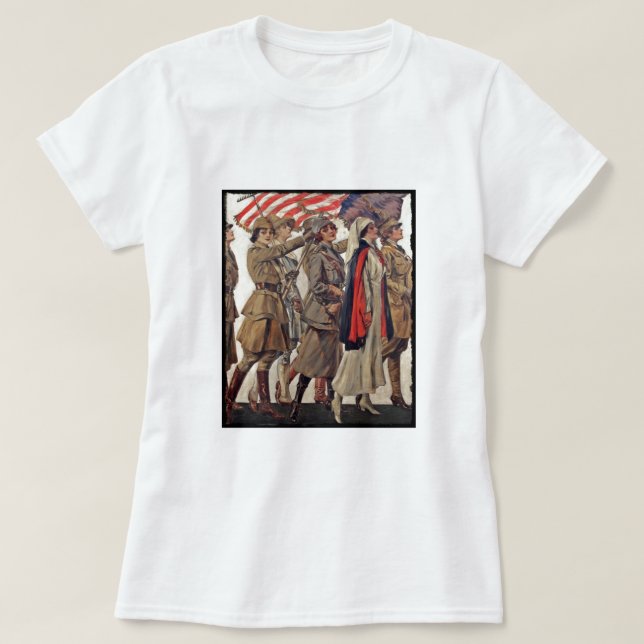 WWI - Frauen als Krankenpfleger T-Shirt (Design vorne)