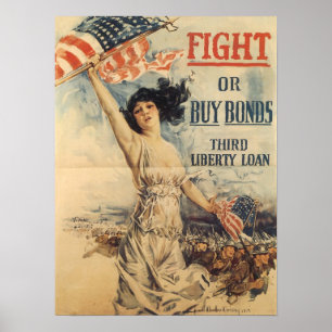WWI Liberty Loan Print Poster