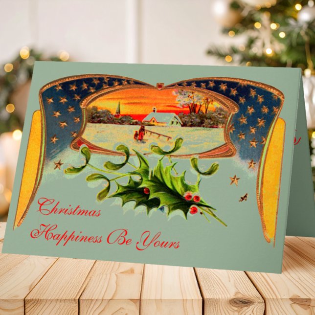 WWI Patriotic Christmas Grußkarte Feiertagskarte (Von Creator hochgeladen)
