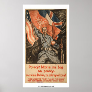 WWI-Poster in polnischer Sprache Poster