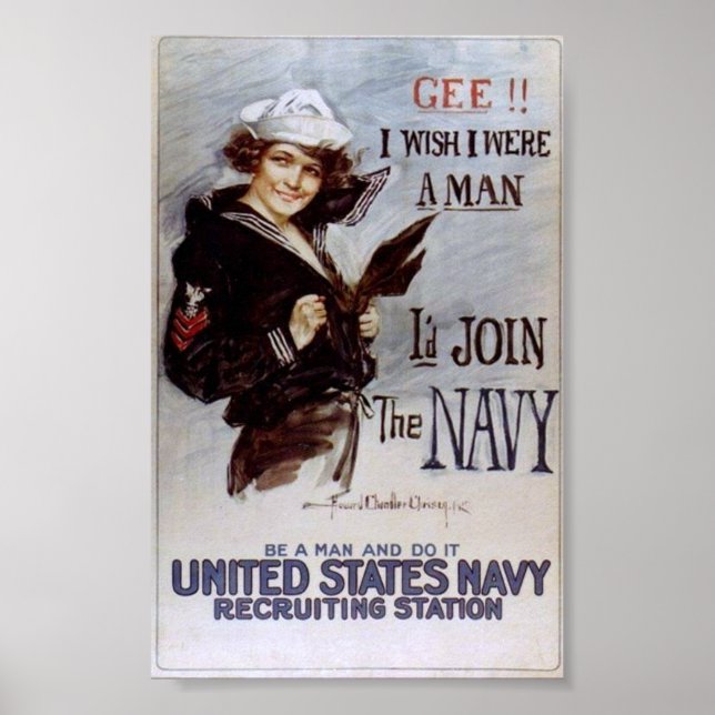 WWI-Propagandaposter / Kriegsbestrebungen Poster (Vorne)