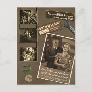 WWII Arbeiterinnen - Postkarte