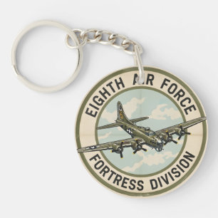WWII B-17 Eighth Air Force Festungsdivision Schlüsselanhänger