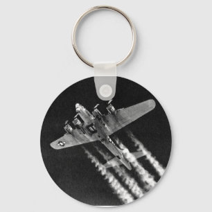 WWII B-17 im Flug Schlüsselanhänger