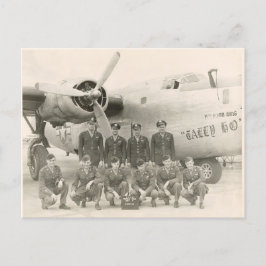 WWII B-24 Crew Postkarte