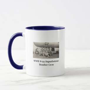 WWII B-29 Bomber-Crew-Foto-Kaffeetasse Tasse
