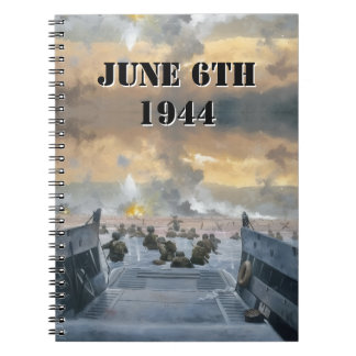 WWII D-Day Omaha Beach  Notizblock