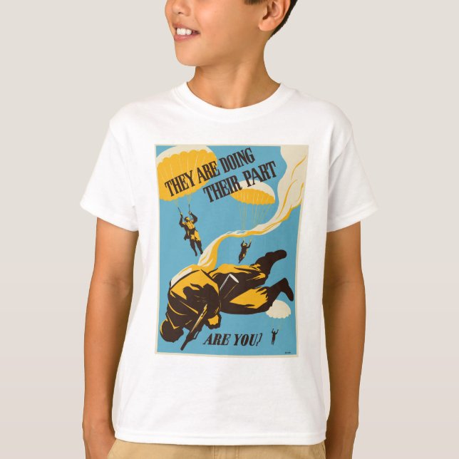 WWII Fallschirmjäger T-Shirt (Vorderseite)