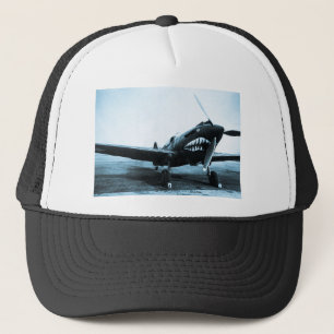WWII-Fliegende-Tiger-Curtiss-P-40-Kampfflugzeug Truckerkappe