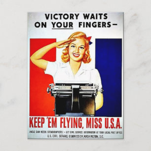 Wwii Flying2 Postkarte