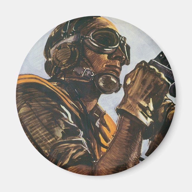 WWII Gunner Magnet (Vorne)