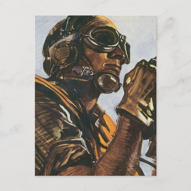 WWII Gunner Postkarte (Vorderseite)