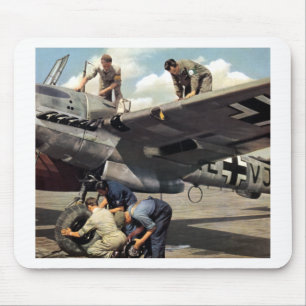 WWII Luftwaffe GrundCrew + ME-110 Mousepad